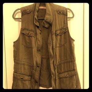 Olive green vest